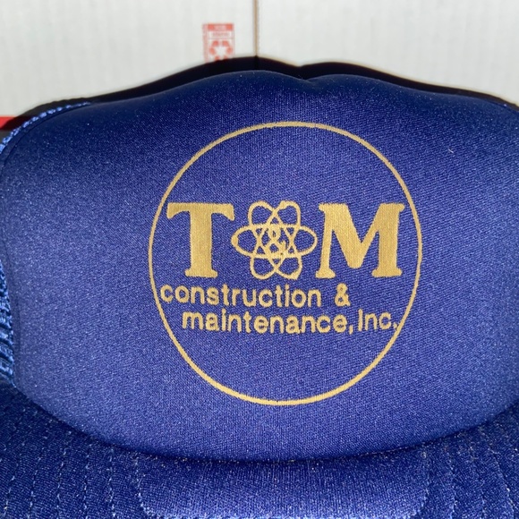 T&M TM T and M Construction & Maintenance mesh Trucker Hat Snapback Company Inc. - Picture 2 of 5